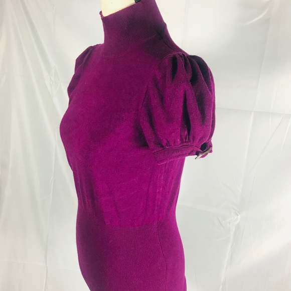 Express Violet Purple Mock Turtle w/ Cap Sleeps - Picture 2 of 5